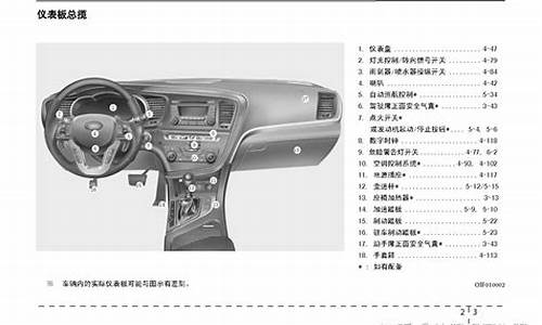 起亚汽车使用说明_起亚汽车使用说明书